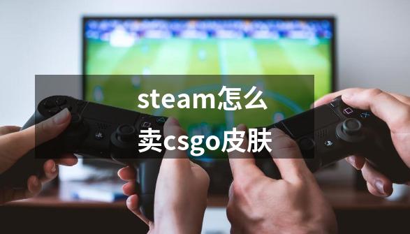 steam怎么卖csgo皮肤-第1张-游戏相关-八六二网