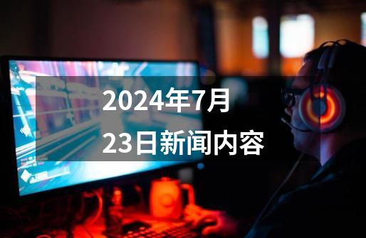 2024年7月23日新闻内容-第1张-游戏相关-八六二网